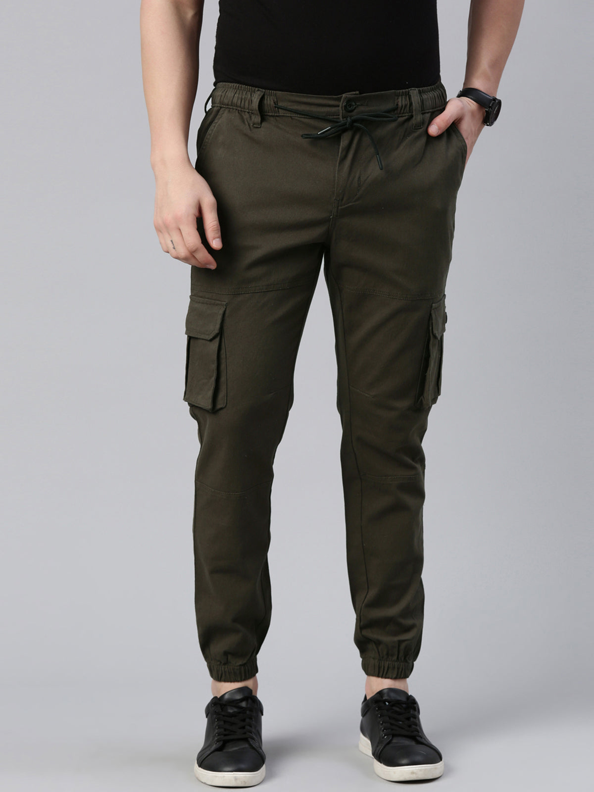 Mens Olive Cargo Pant