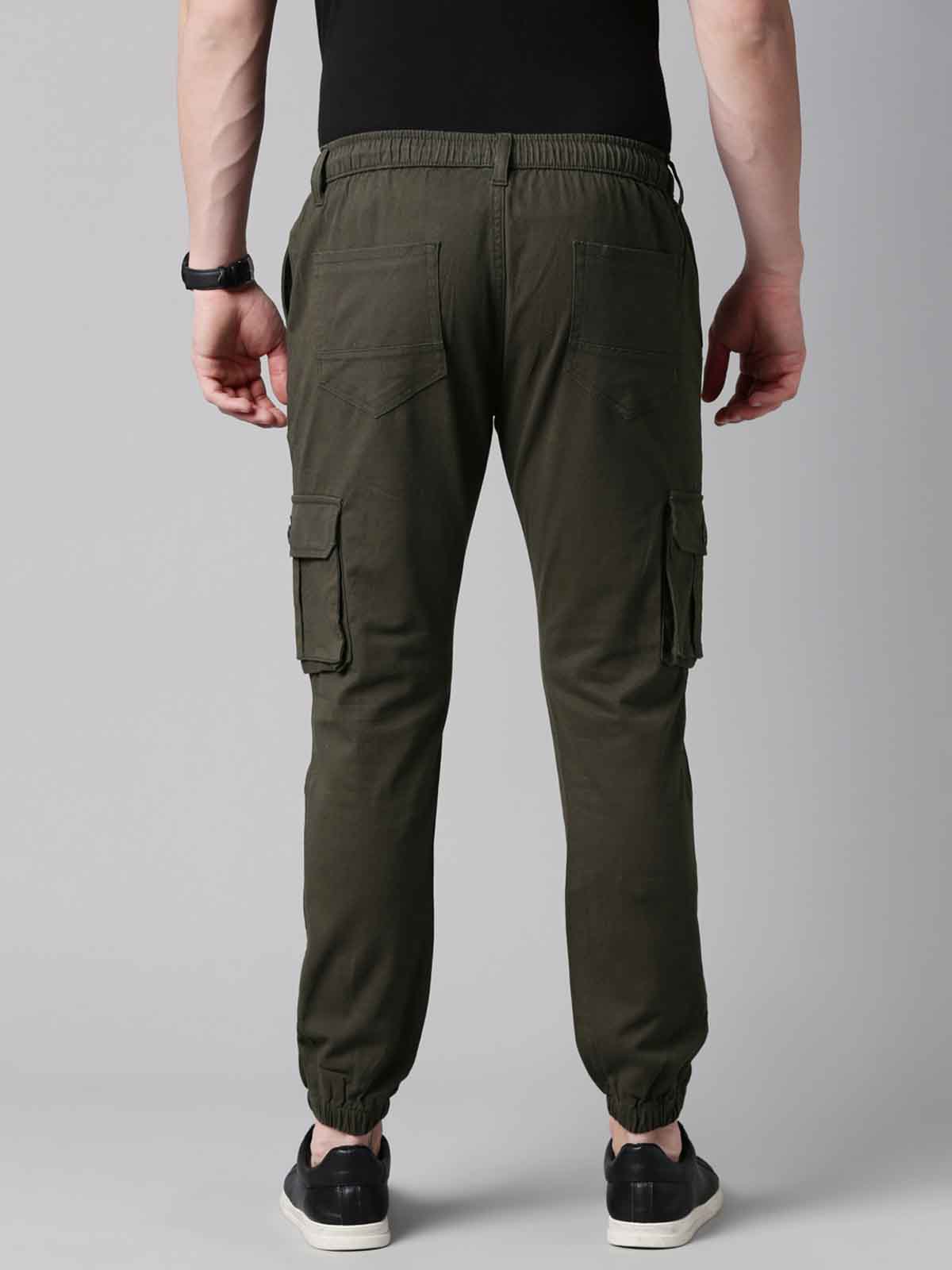 Mens Olive Cargo Pant