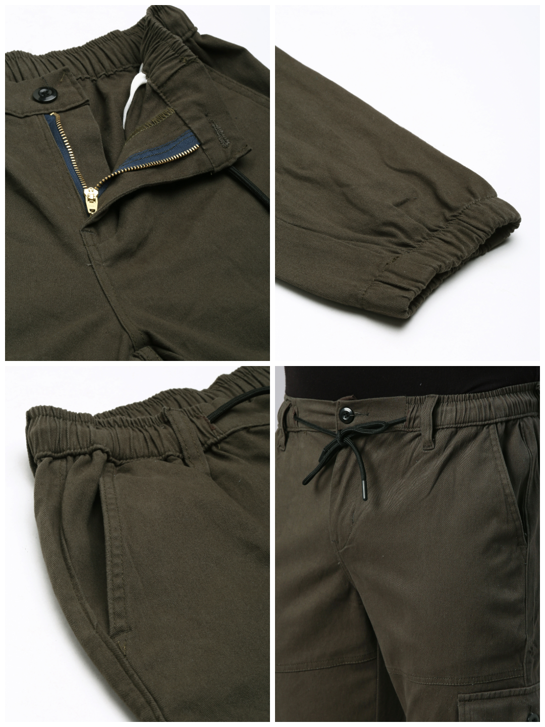 Mens Olive Cargo Pant