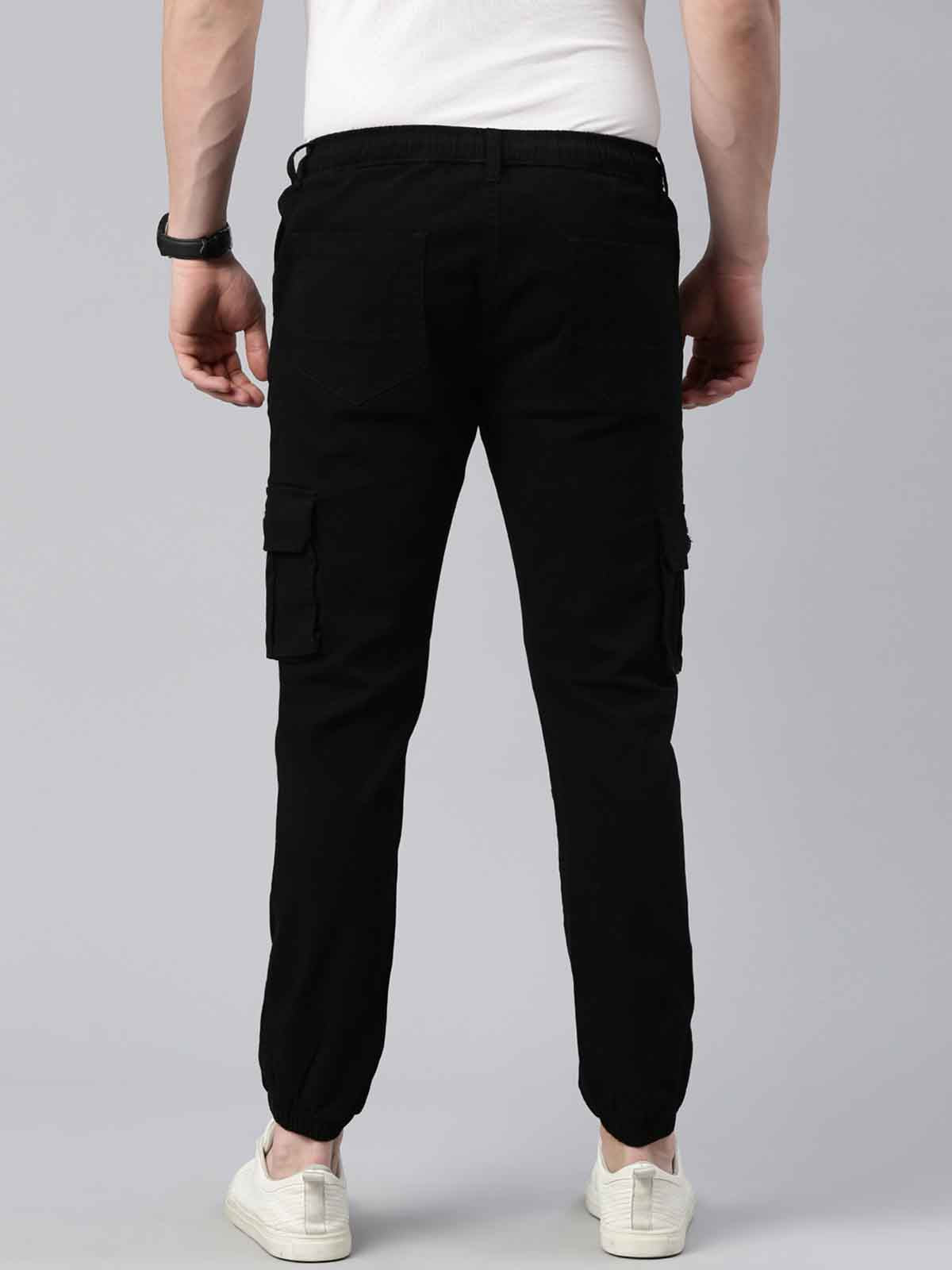 Mens Black Cargo Pant