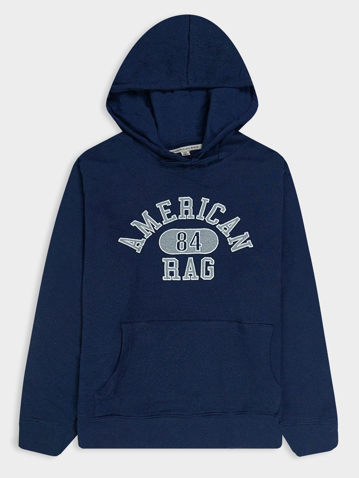 Mens Hooded Pullover Navy Sweatshirt