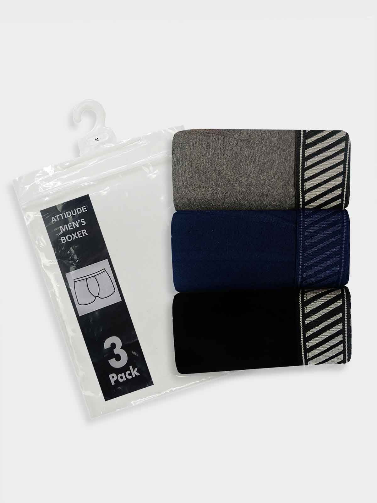 Mens Outer Elastic 3 Pack Boxers