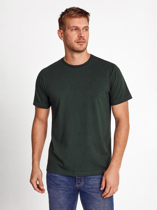 Mens Crew Neck Green T-Shirt
