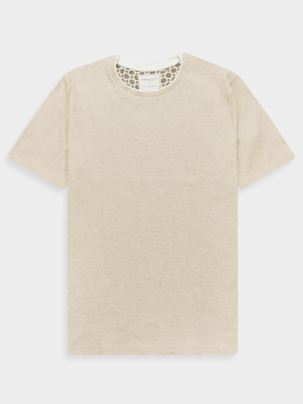 Mens Textured  T-Shirt