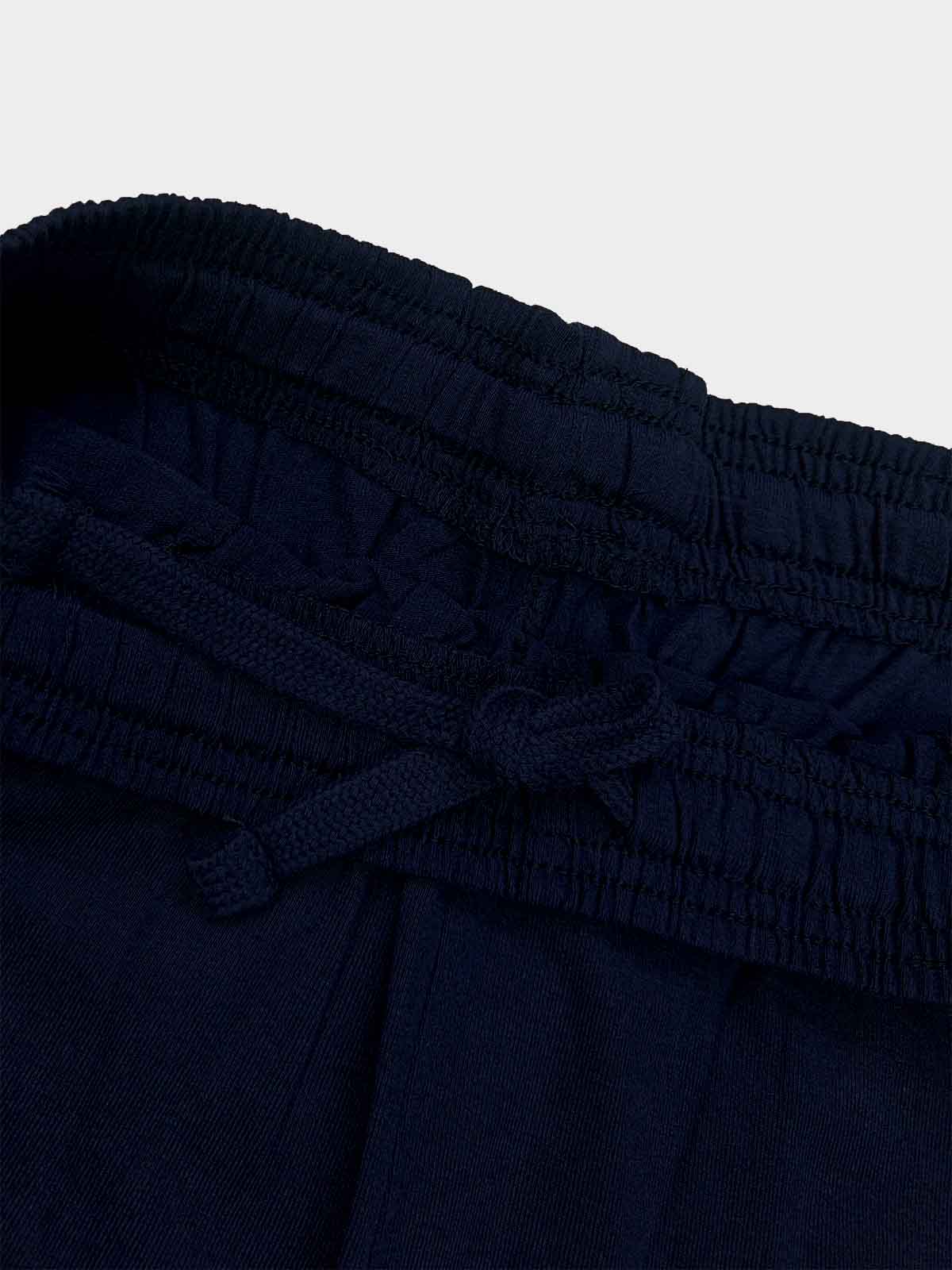 Mens Knitted Navy Sleep Shorts