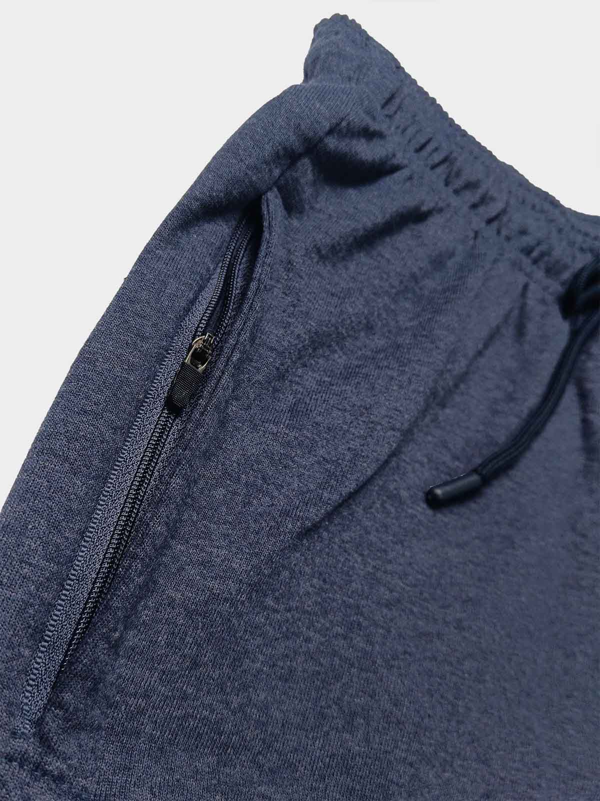Mens French Terry Navy Melange Shorts