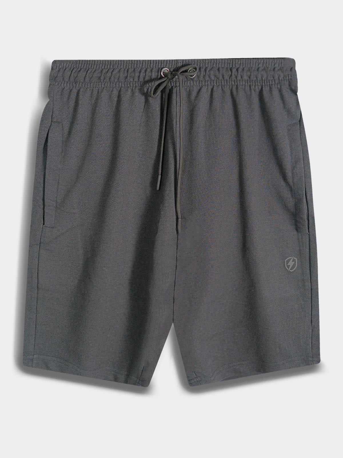 Mens French Terry Steel Grey Shorts
