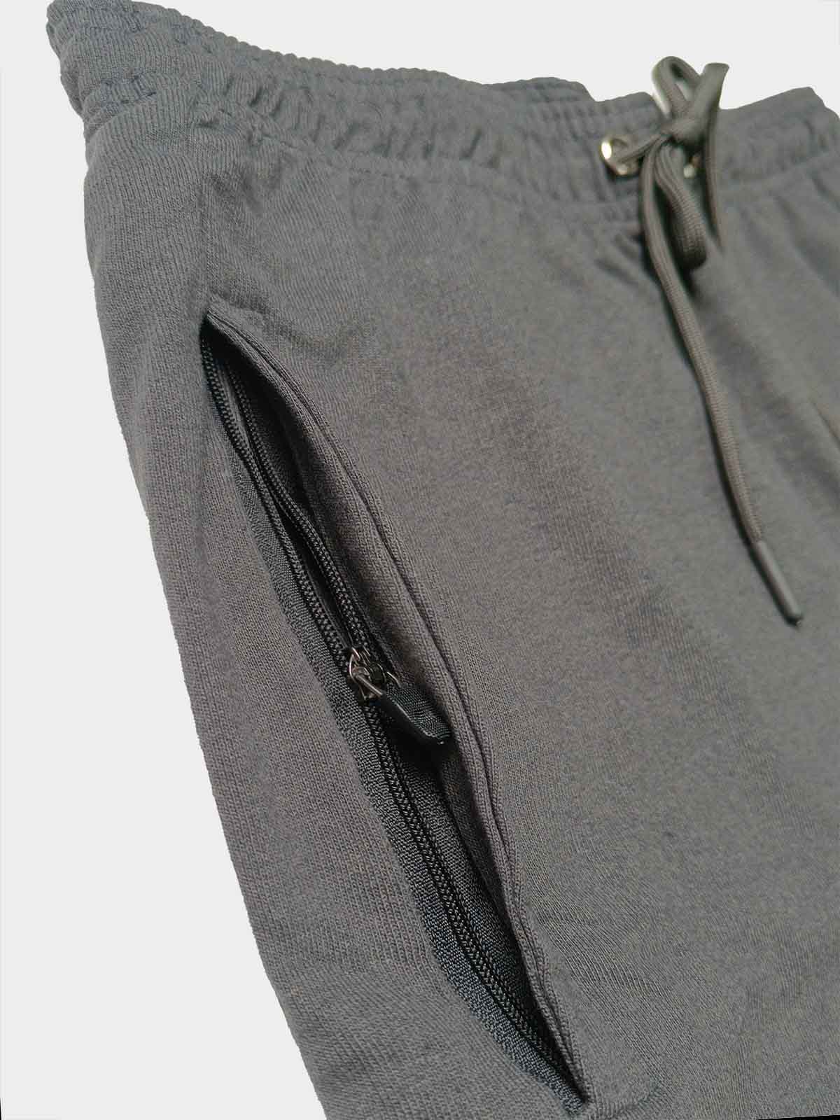 Mens French Terry Steel Grey Shorts