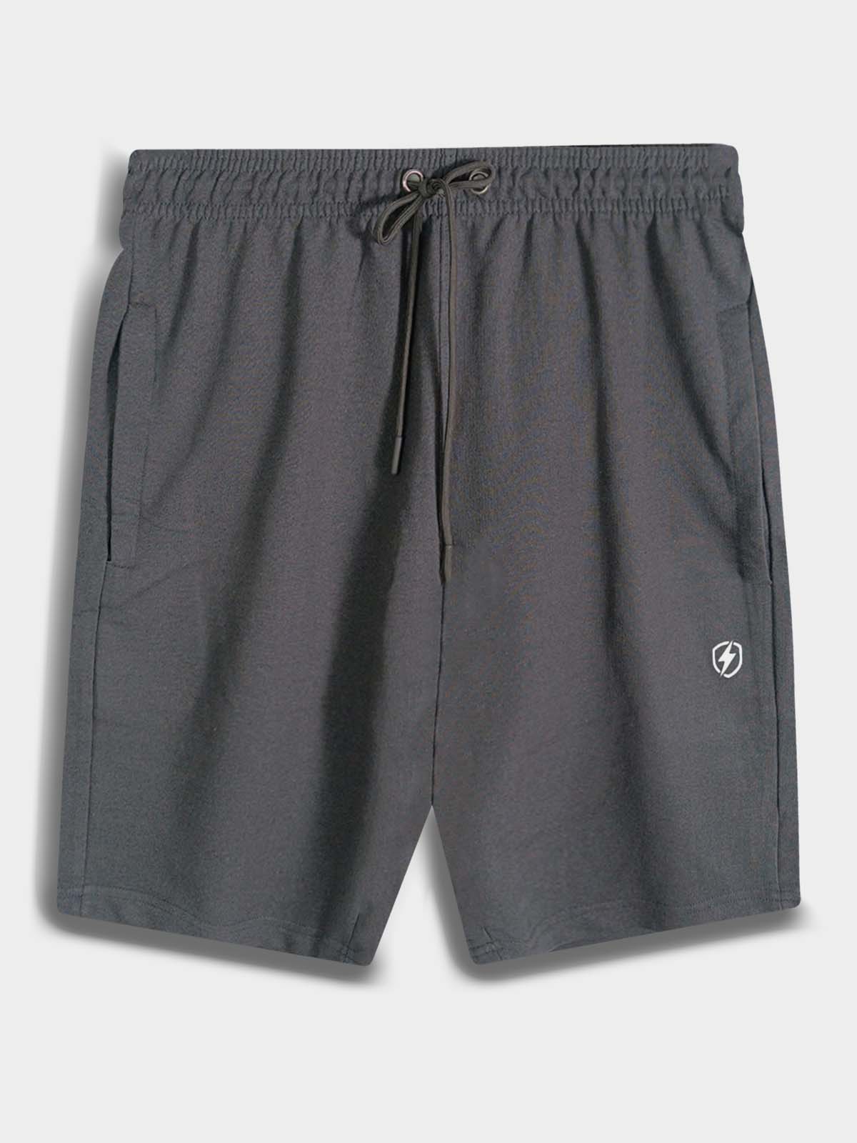 Mens French Terry Steel Grey Shorts