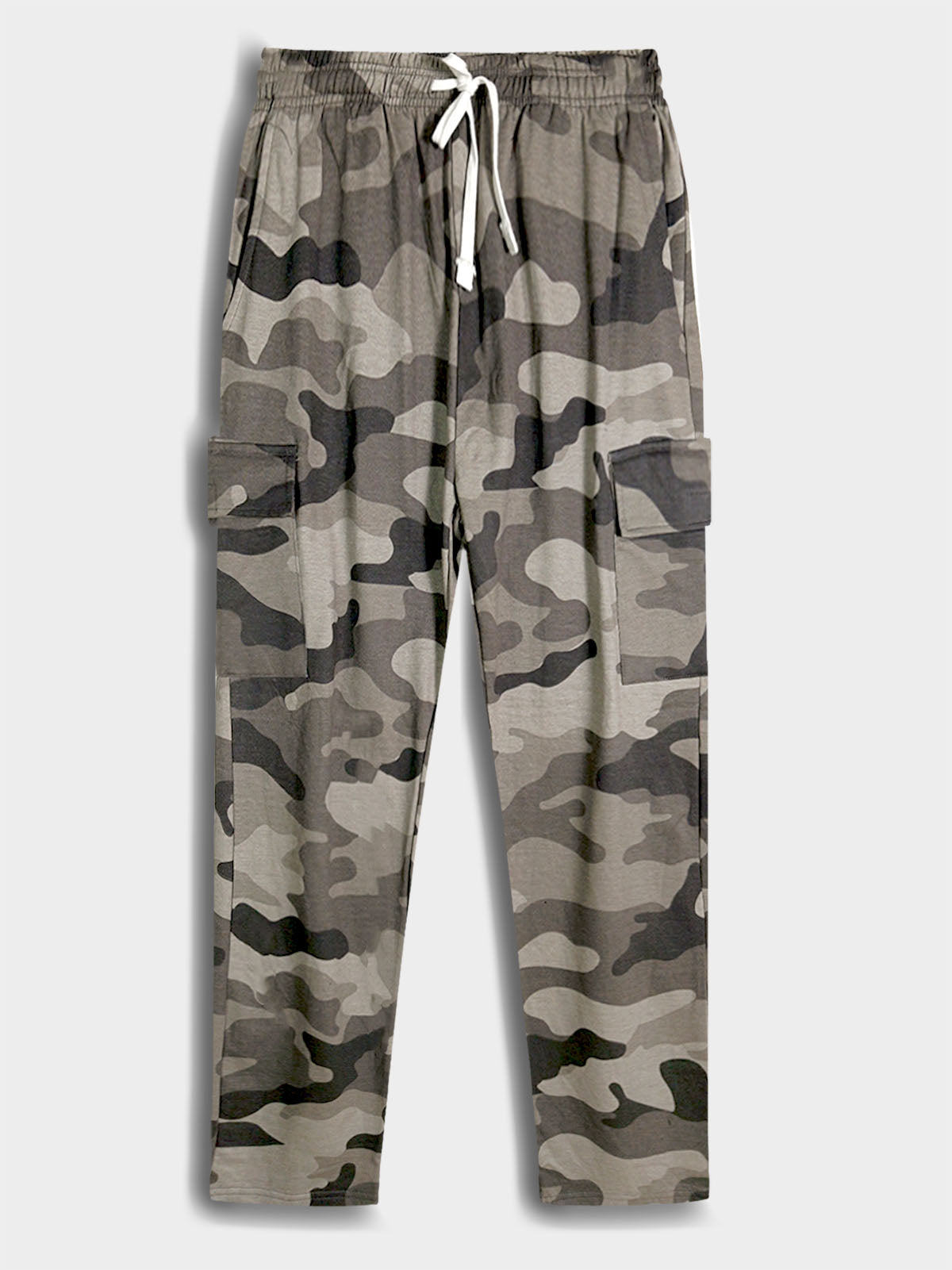 Mens Camo Printed Cargo Joggers
