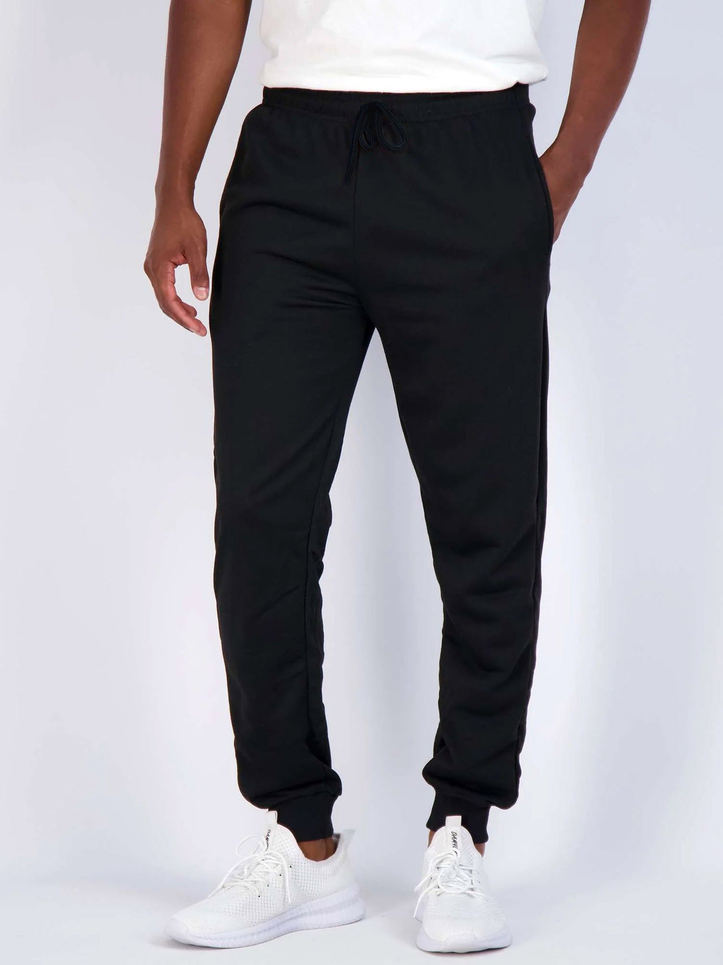 Mens Fleece Black Jogger