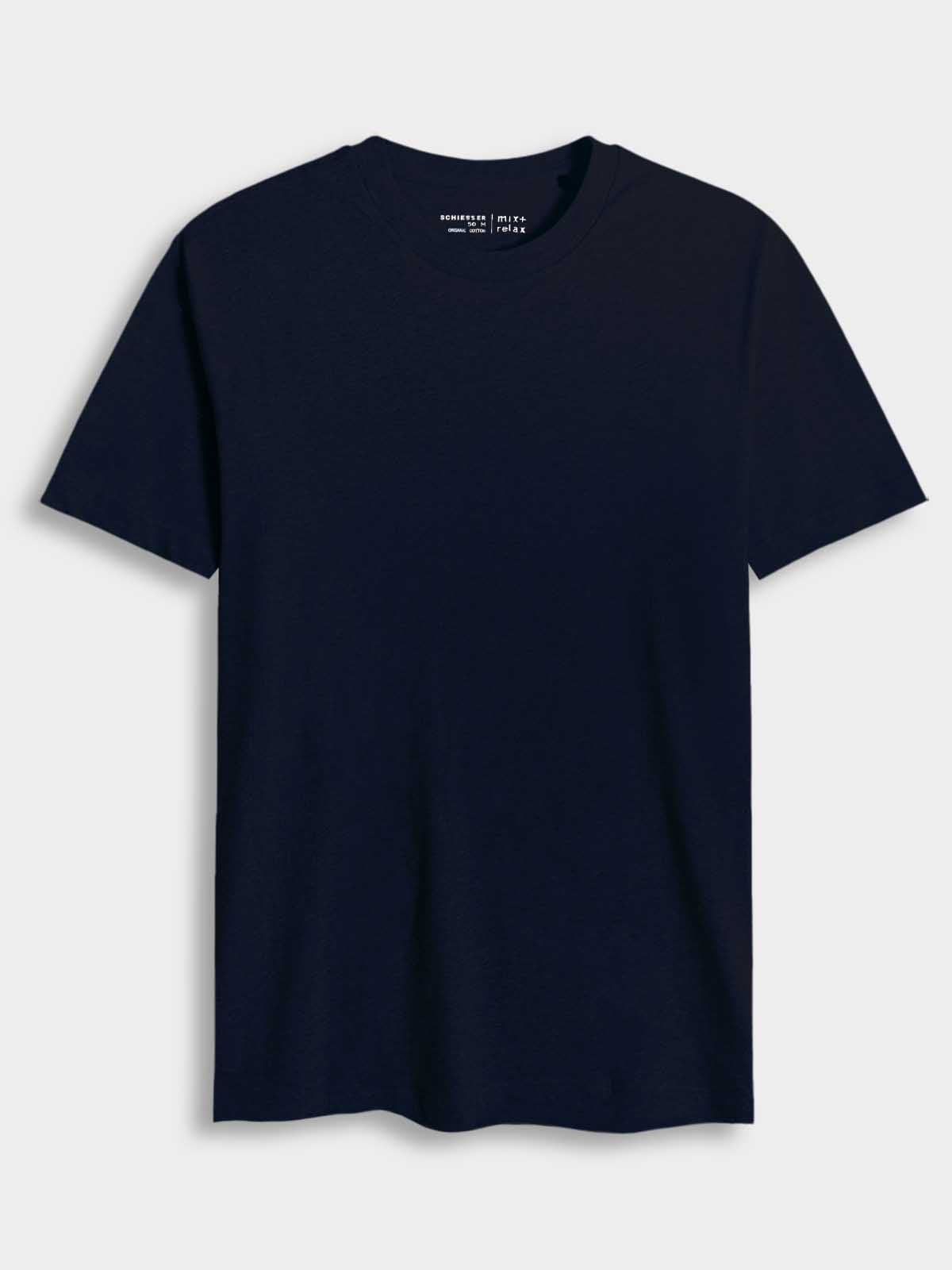 Mens Crew Neck Navy T-Shirt