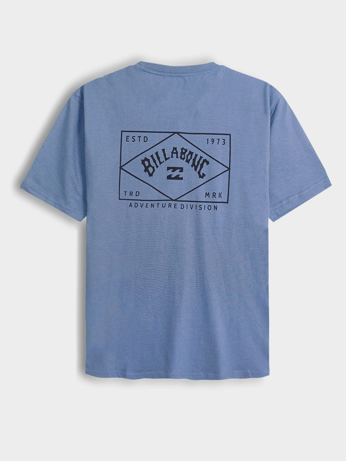 Mens Printed Mid Blue T-Shirt