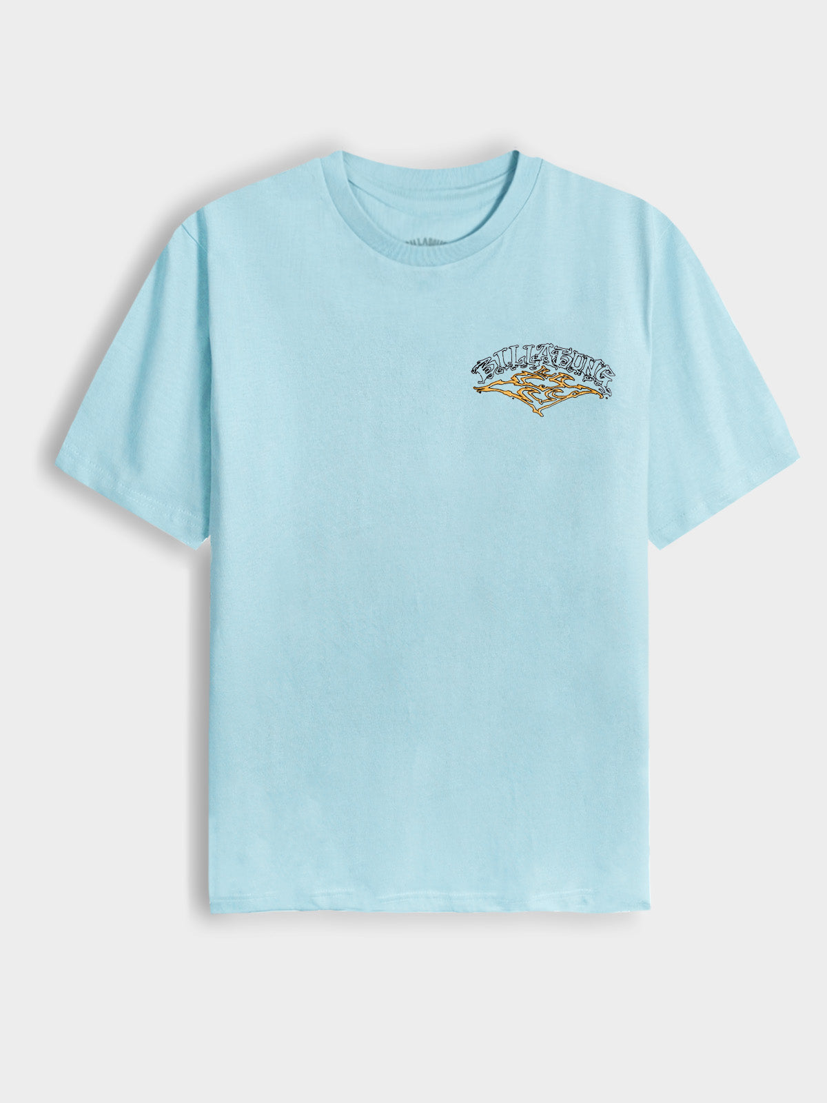 Mens Printed Aqua T-Shirt