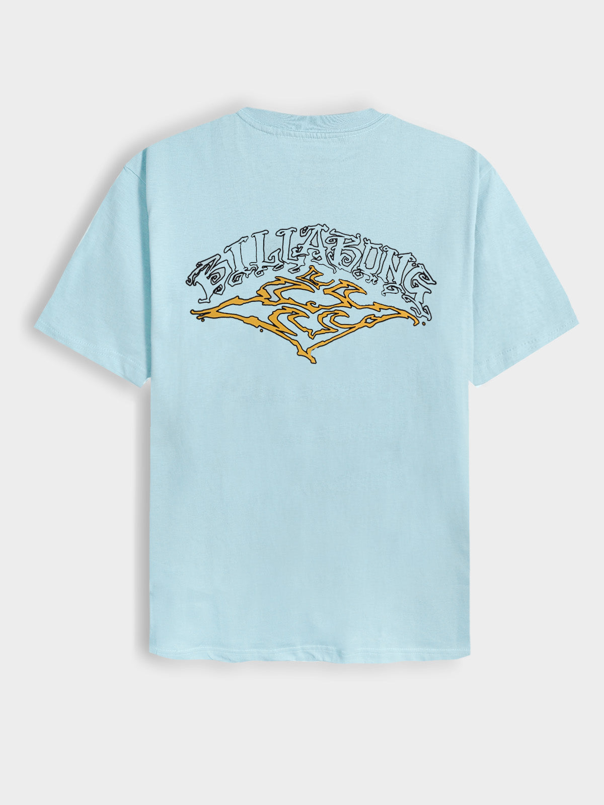 Mens Printed Aqua T-Shirt