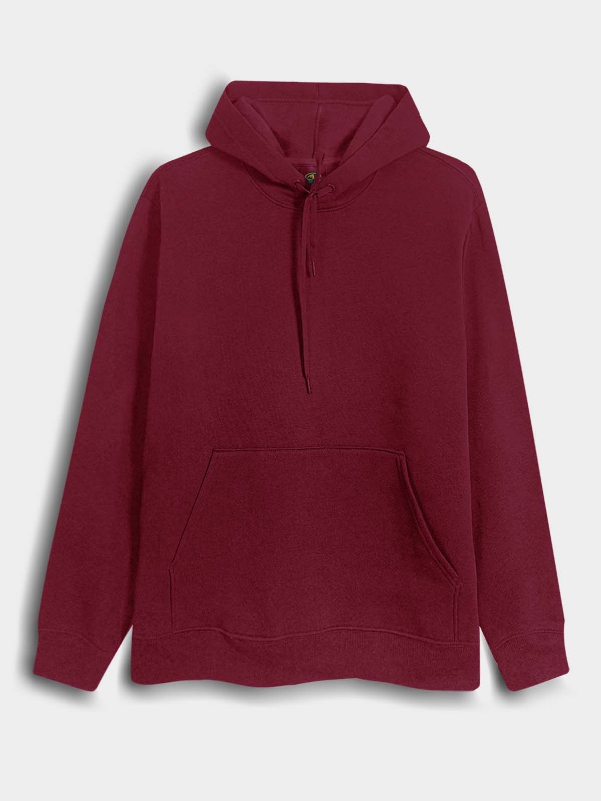 Mens Hooded Pullover Maroon Sweatshirt