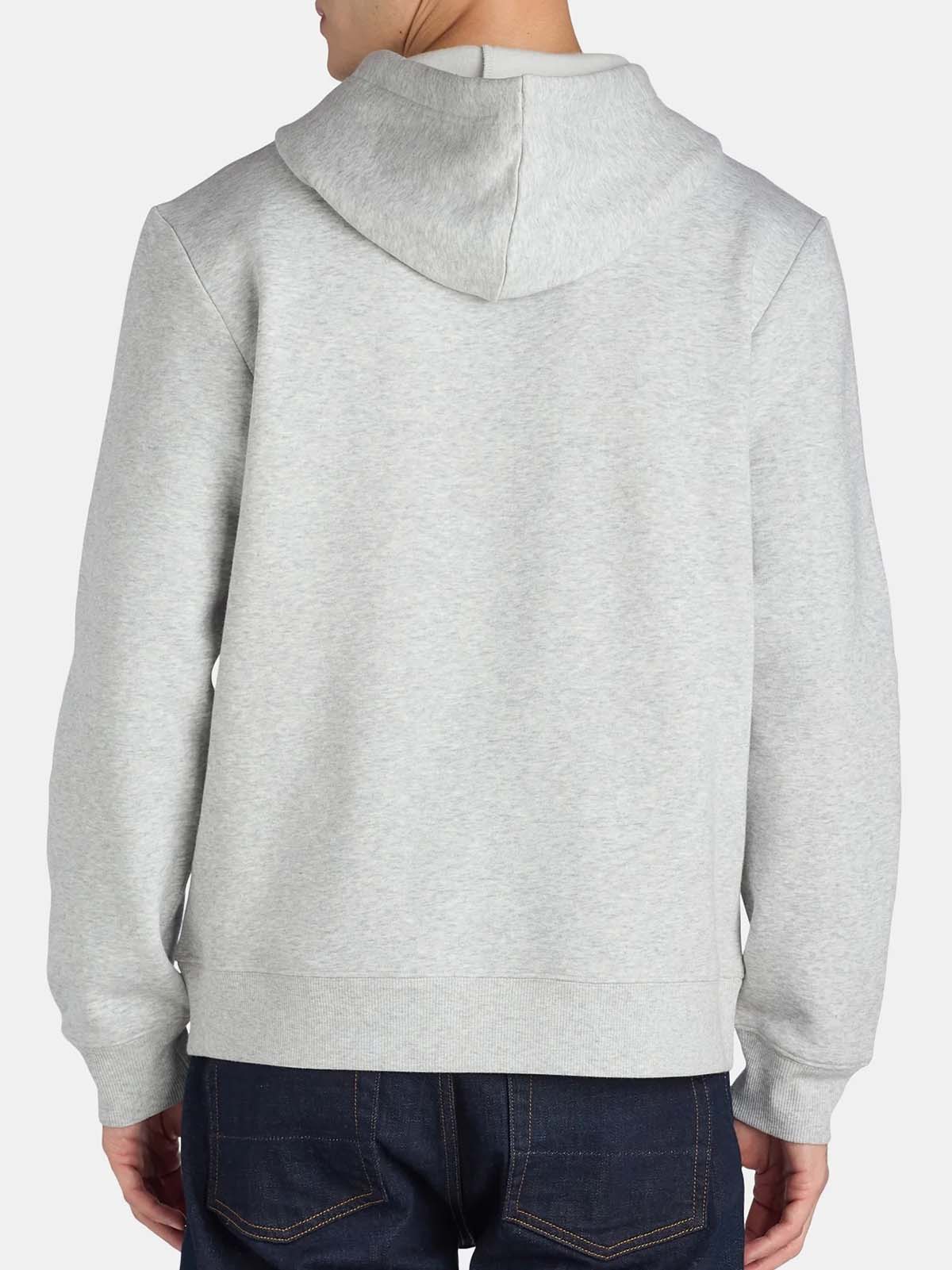 Mens Hooded Pullover Grey Sweatshirt
