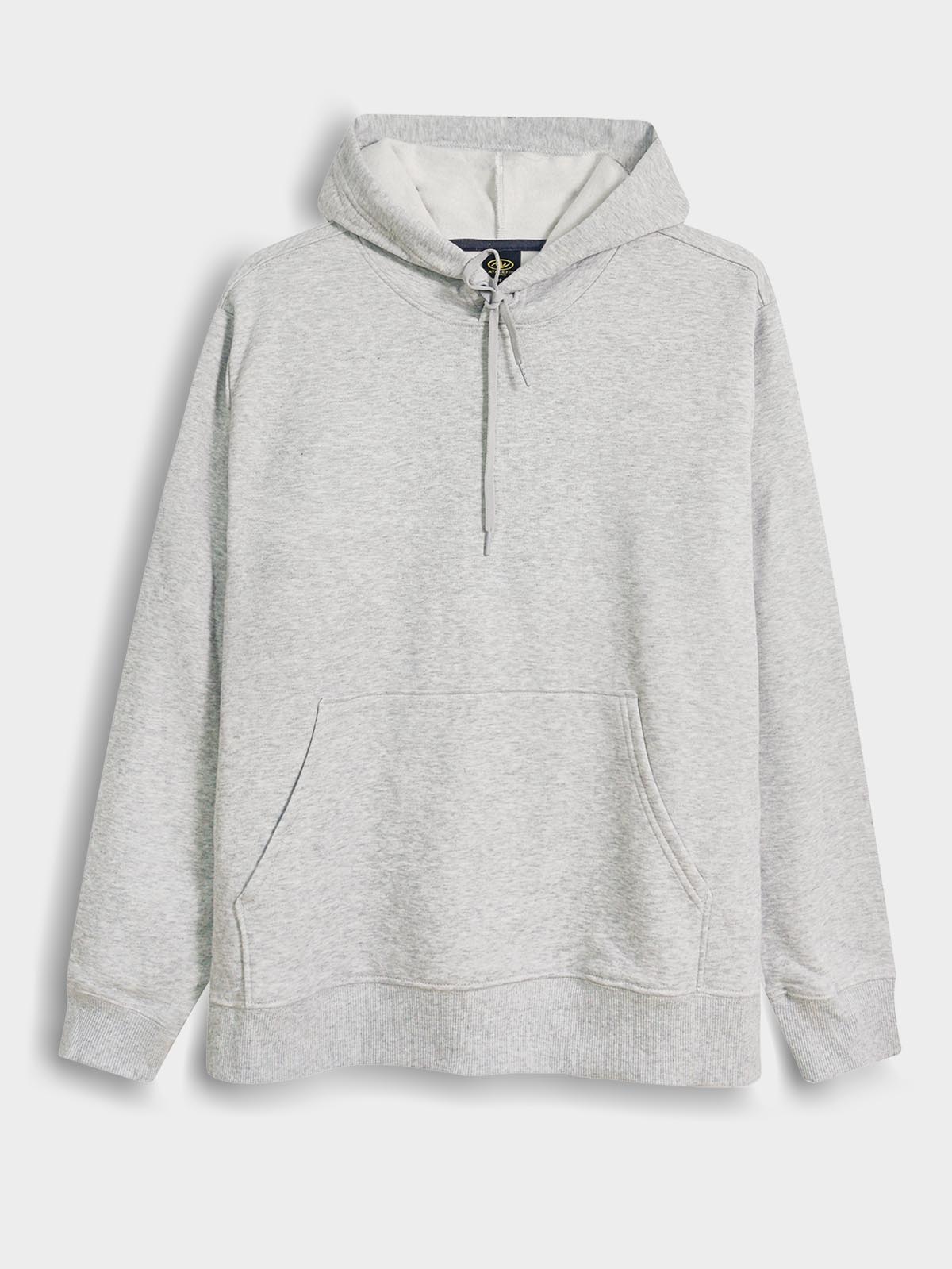 Mens Hooded Pullover Grey Sweatshirt