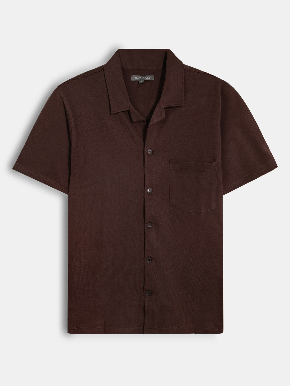 Mens Knit Brown Shirt