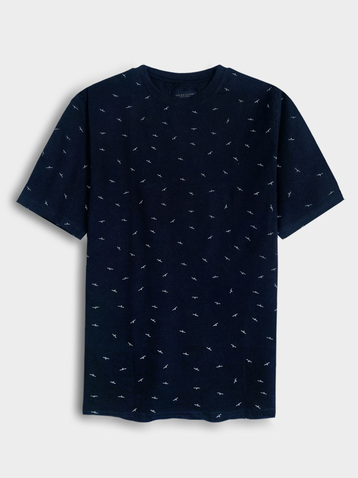 Mens Printed Navy T-Shirt