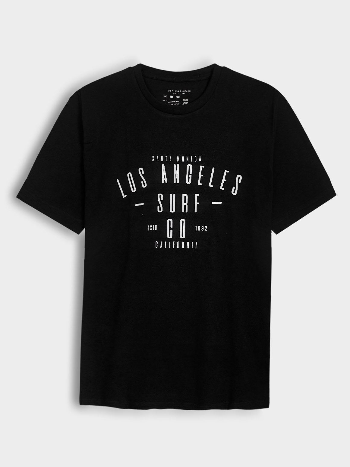 Mens Printed Black T-Shirt