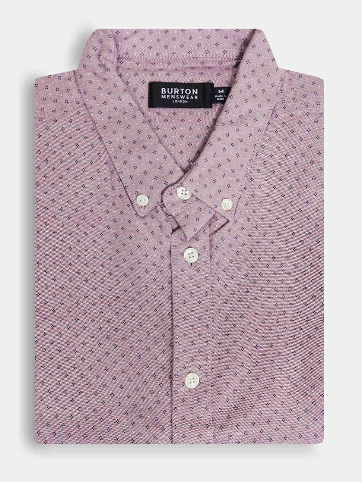 Mens Woven Pink AOP Shirt
