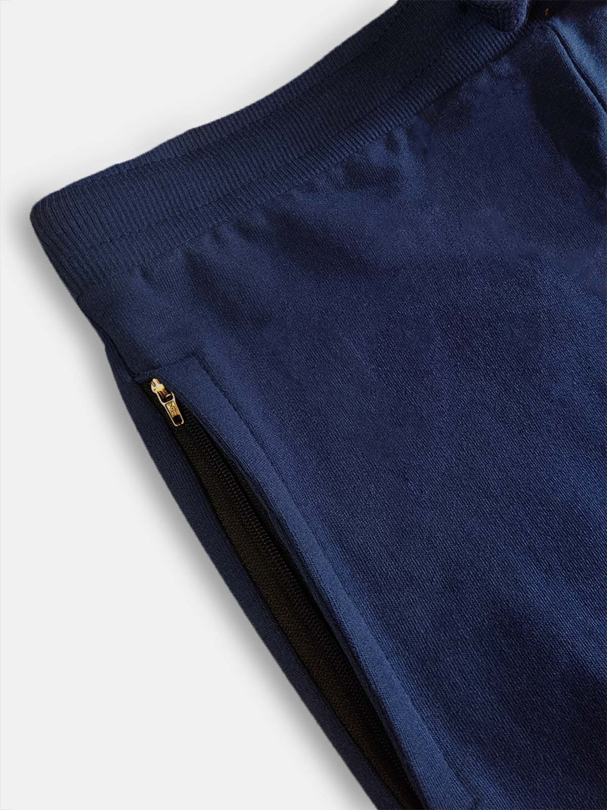 Mens Frech Terry Knit Navy Shorts