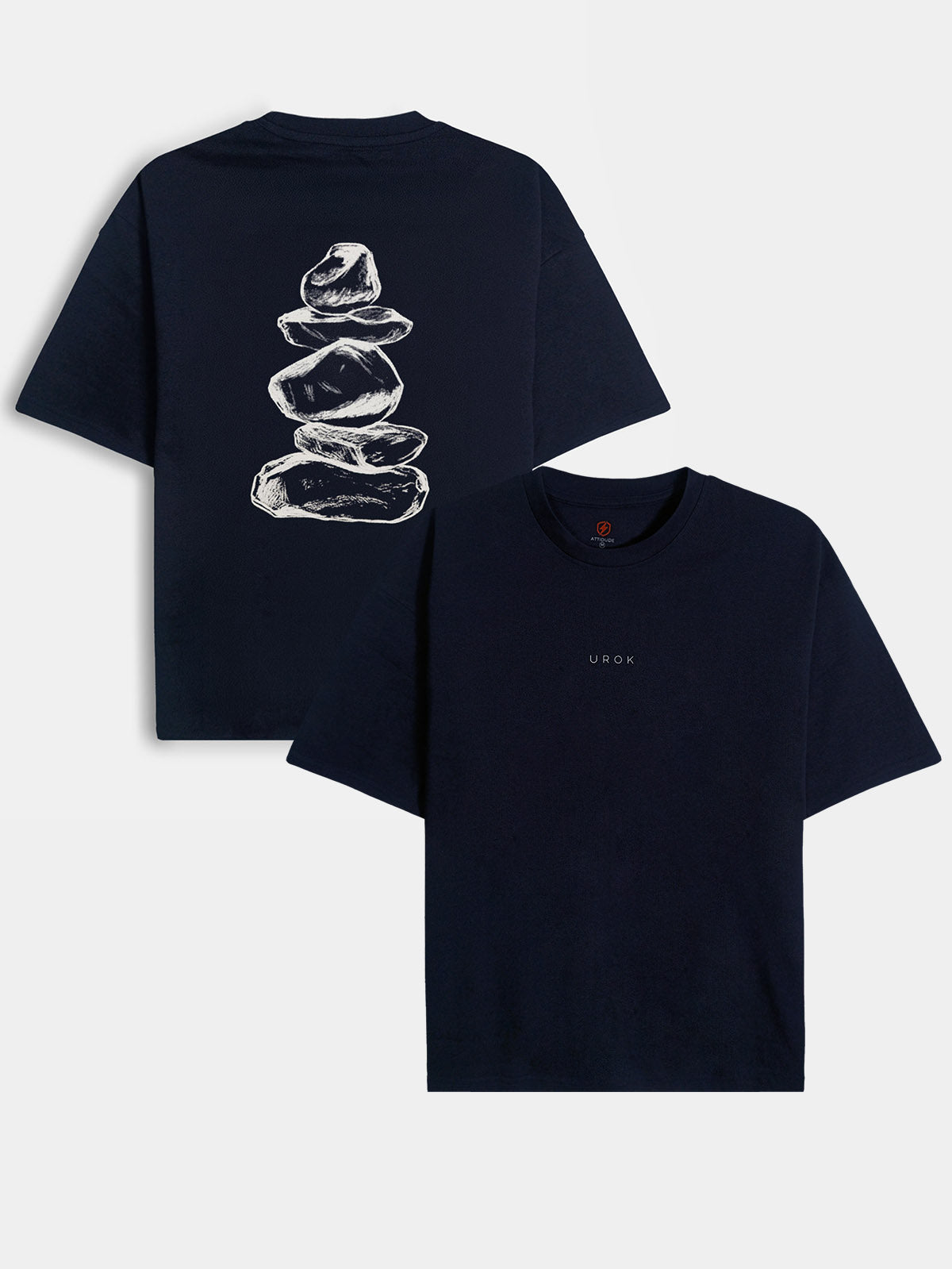 Mens Oversize Fit Navy T-Shirt