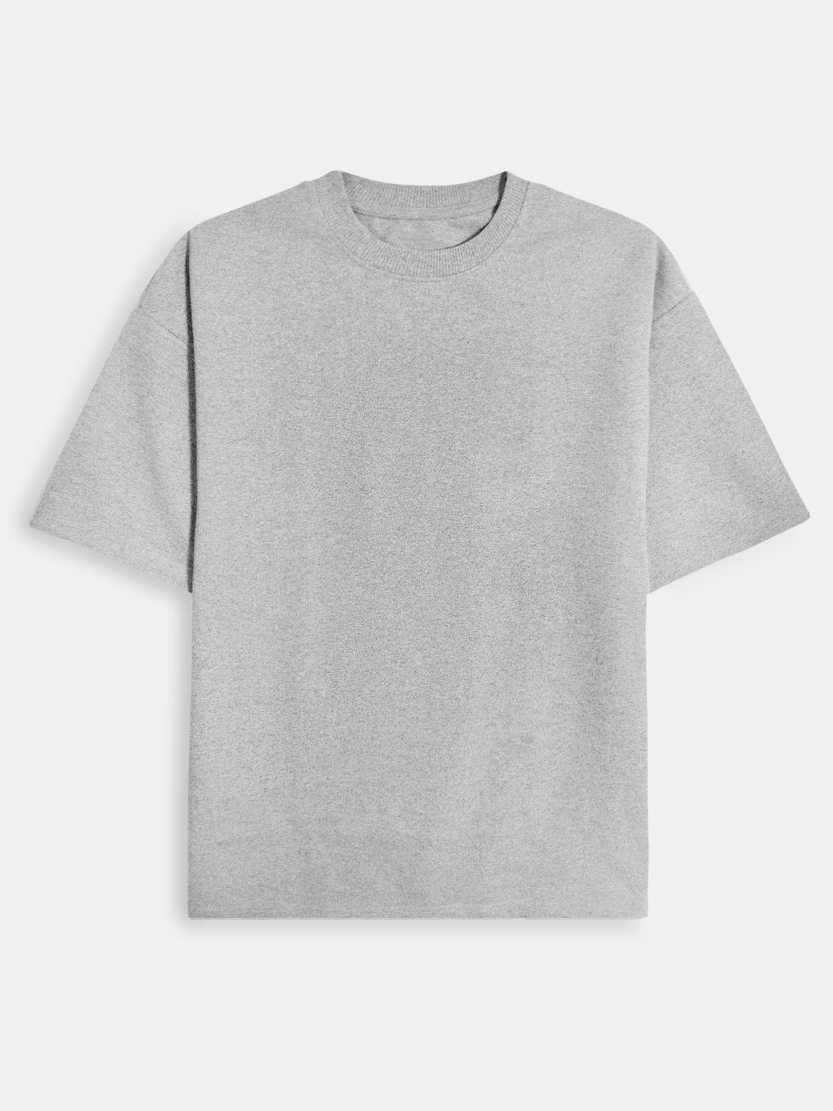 Mens French Terry Oversized Grey T-Shirt