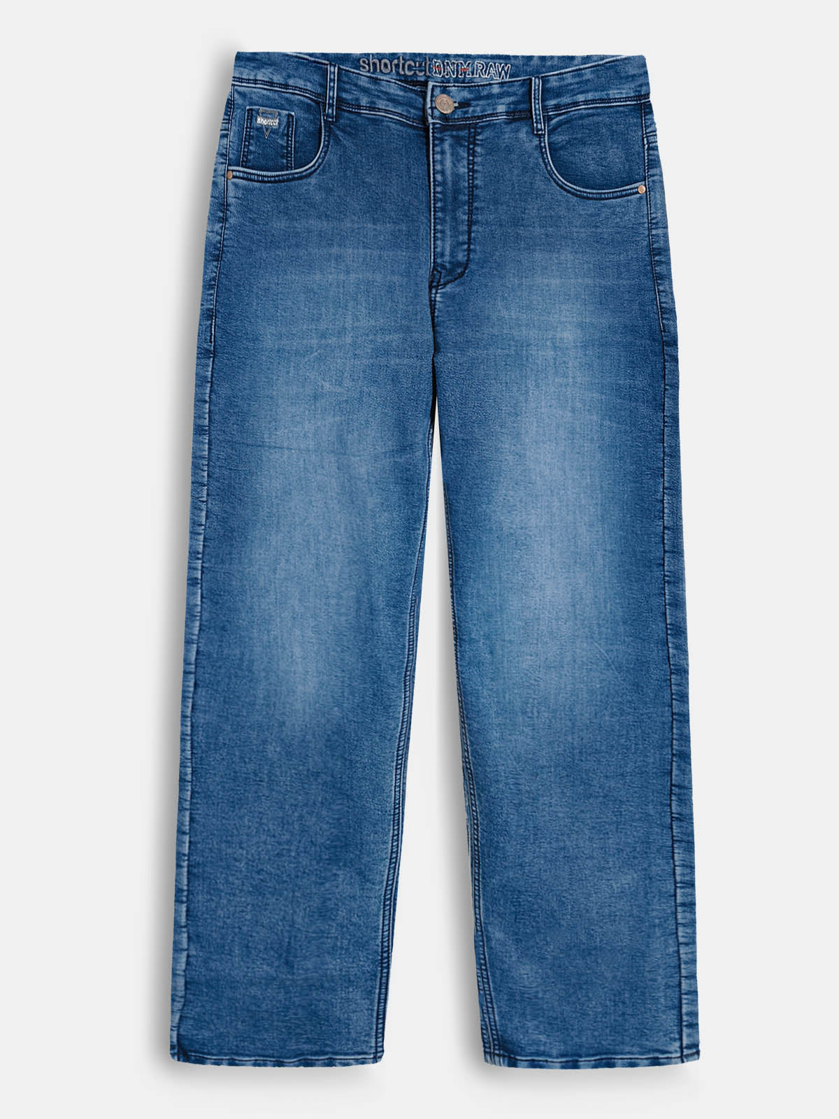 Mens Oversized Denim Blue Jeans