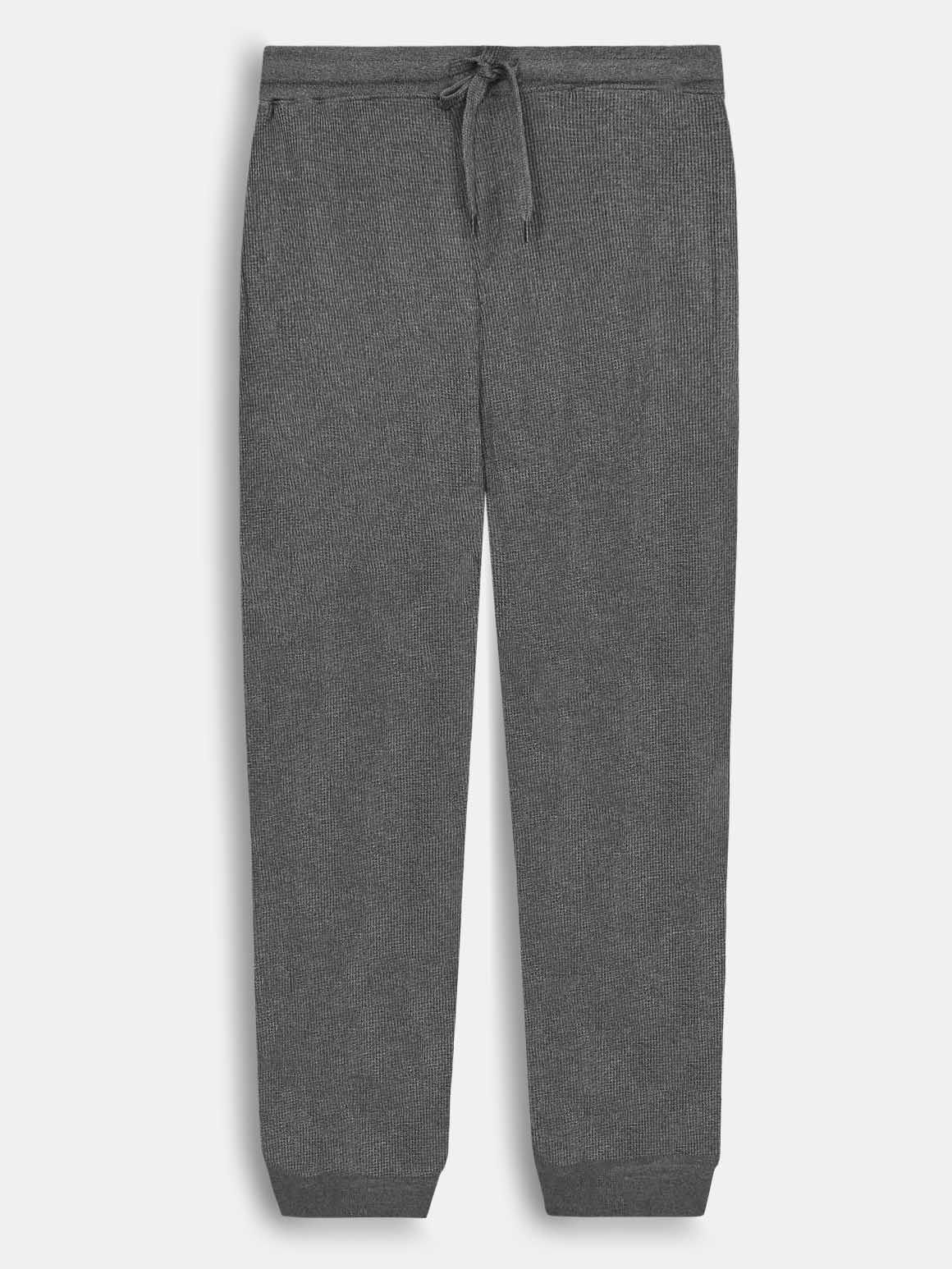 Mens Waffle Grey Pyjama Set