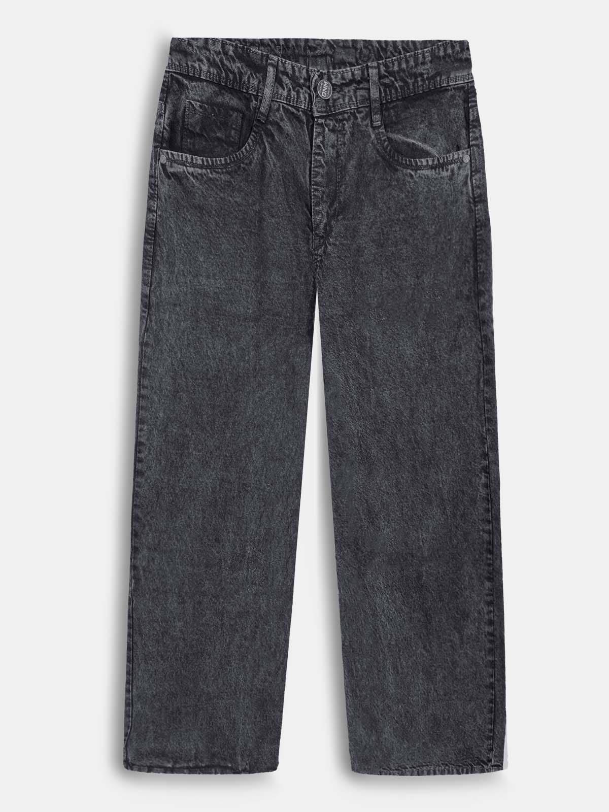 Mens Charcoal Baggy Jeans