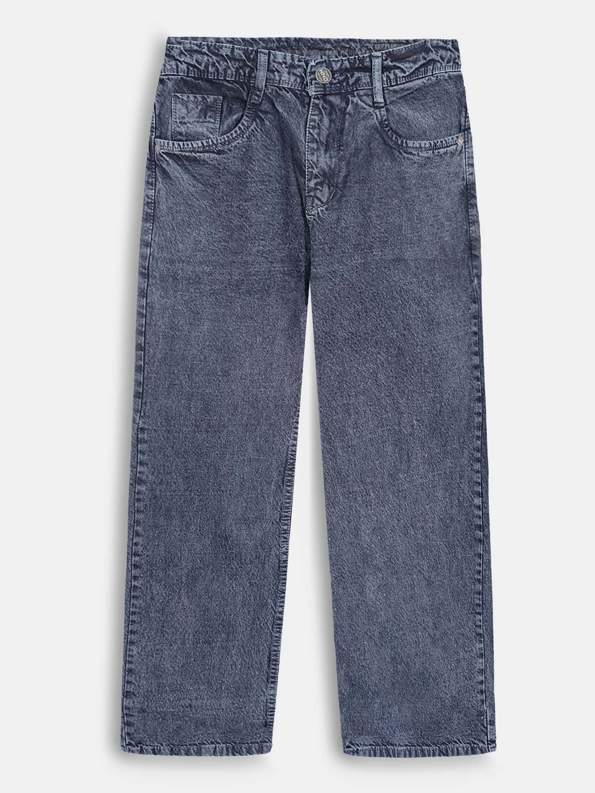 Mens Mid Grey Baggy Jeans