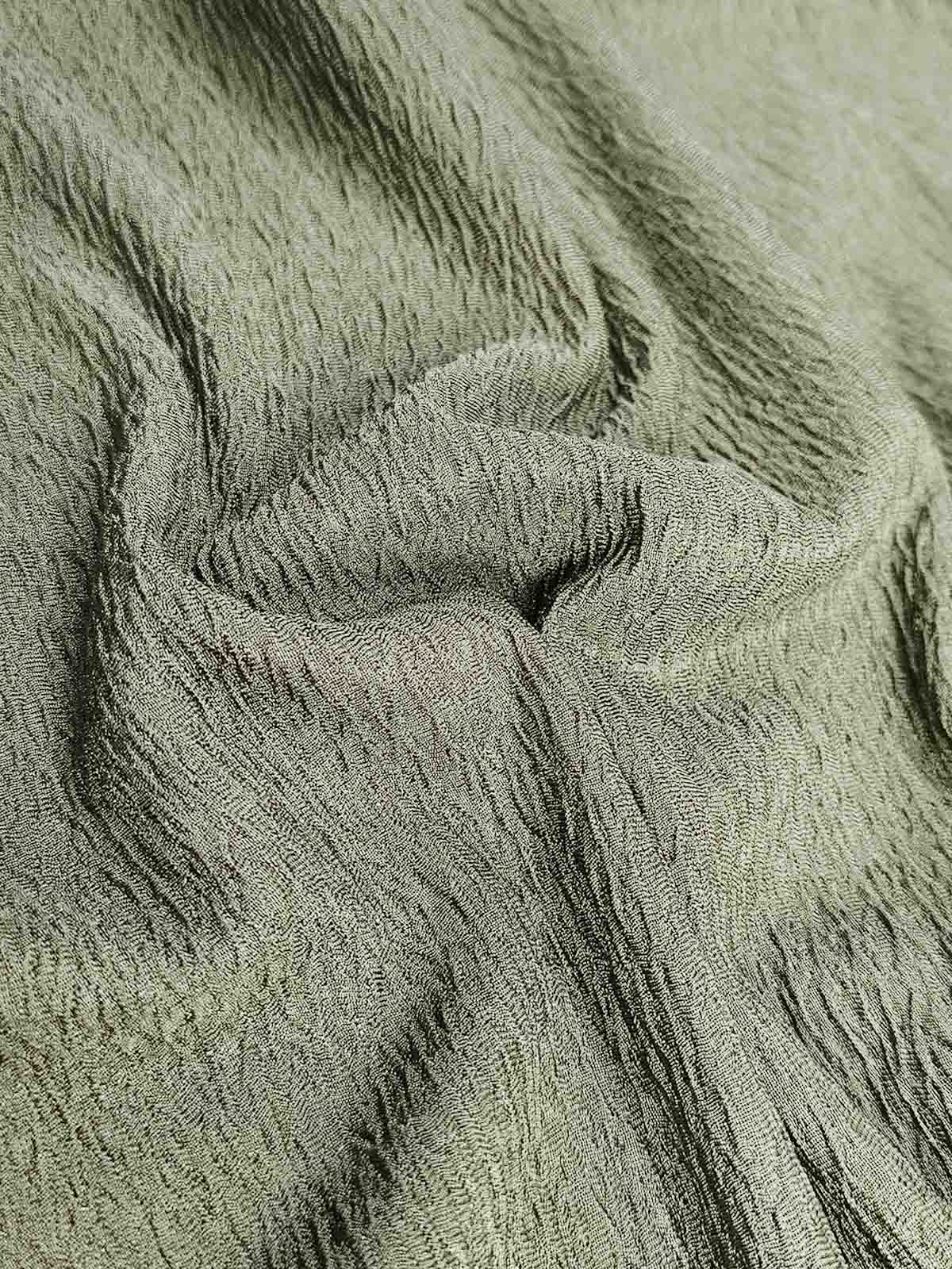 Mens Half Zipper Polyester Olive Polo