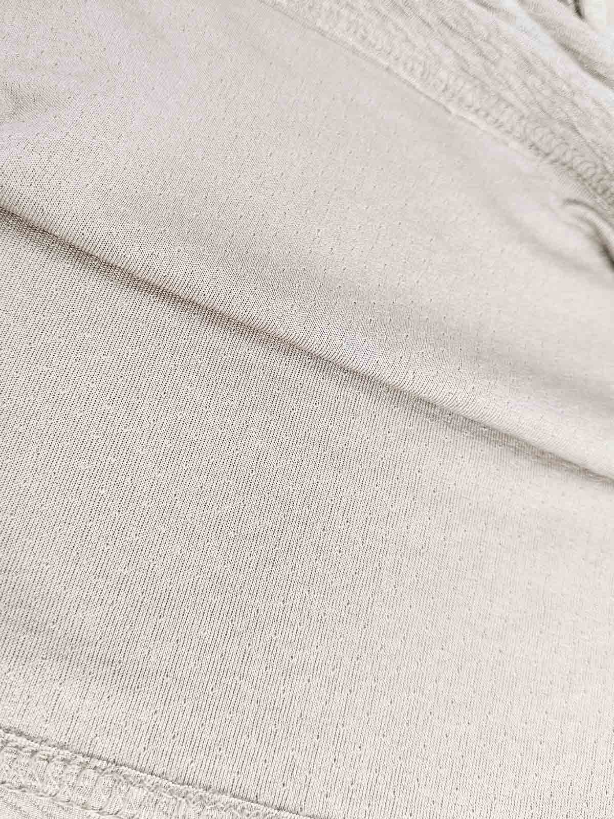 Mens Half Zipper Polyester Beige Polo