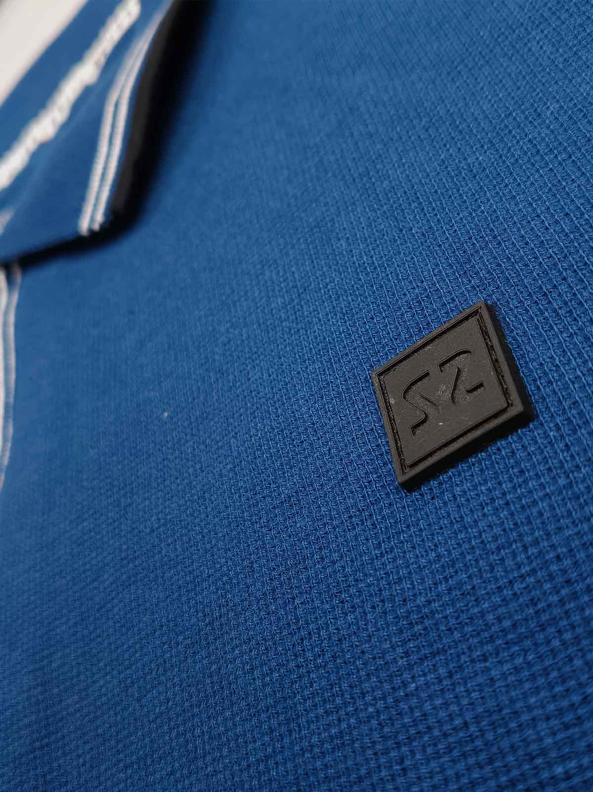 Mens Blue Plus Size Polos