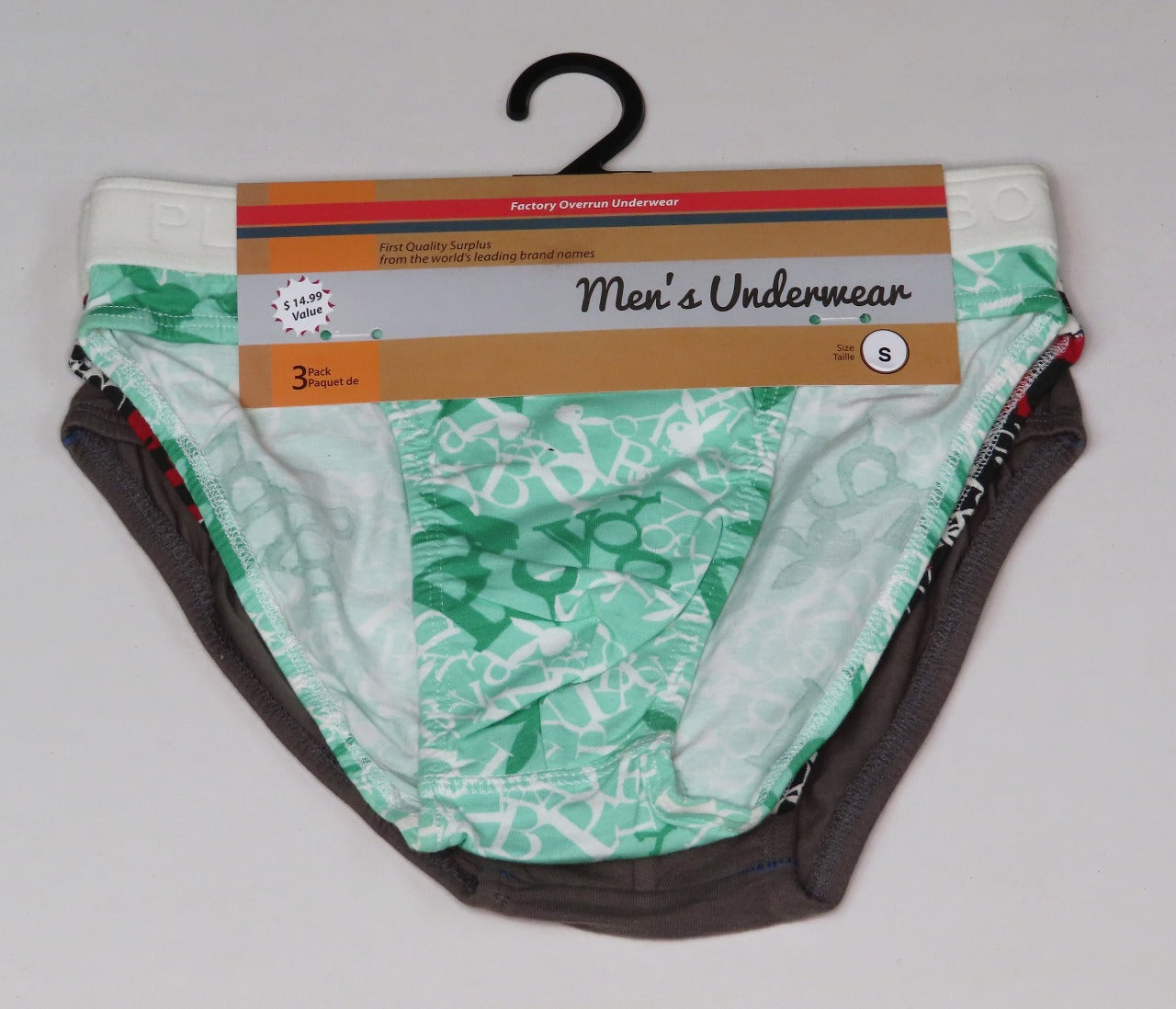 Mens 3 pcs Pack Outer Elastic Briefs