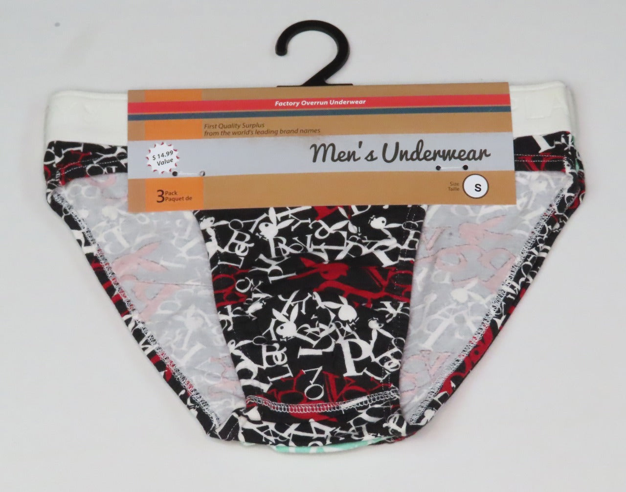 Mens 3 pcs Pack Outer Elastic Briefs