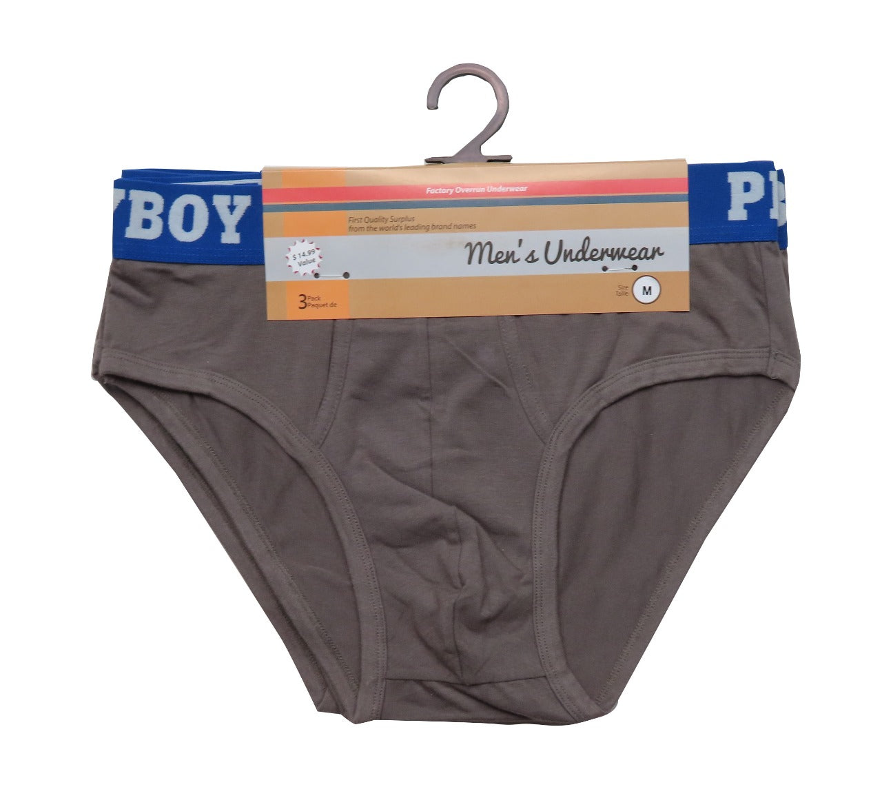 Mens 3 pcs Pack Outer Elastic Briefs