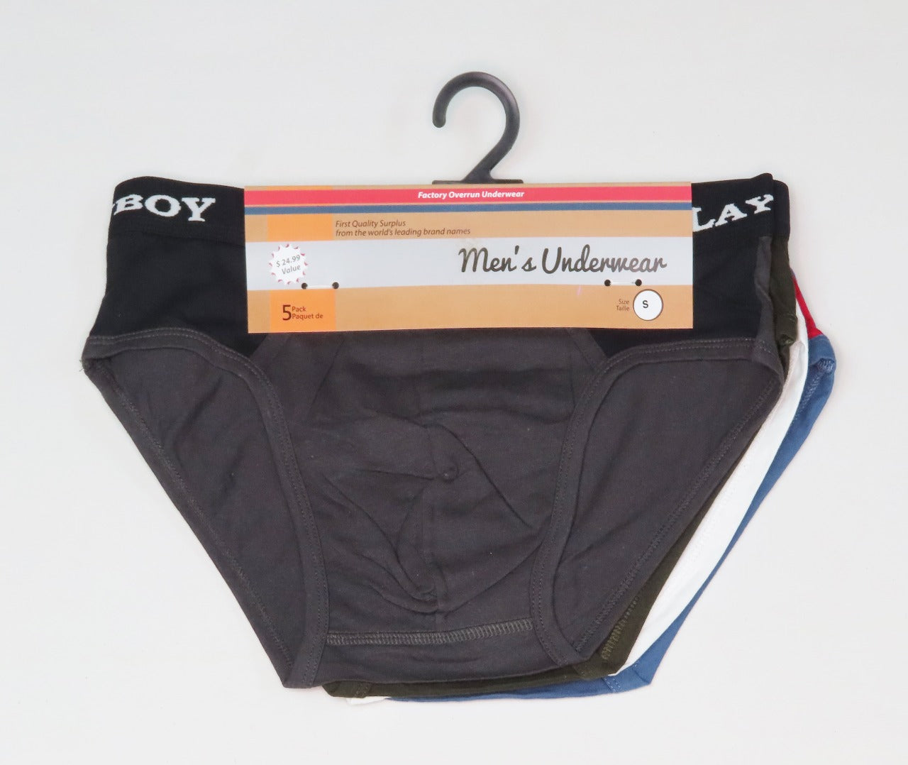 Mens 5 pcs Pack Outer Elastic Briefs