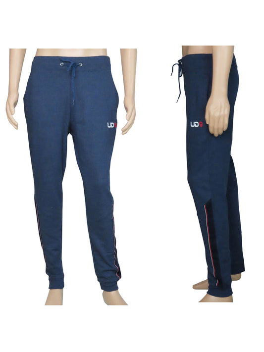 Mens French Terry Joggers Twill Tape Trim