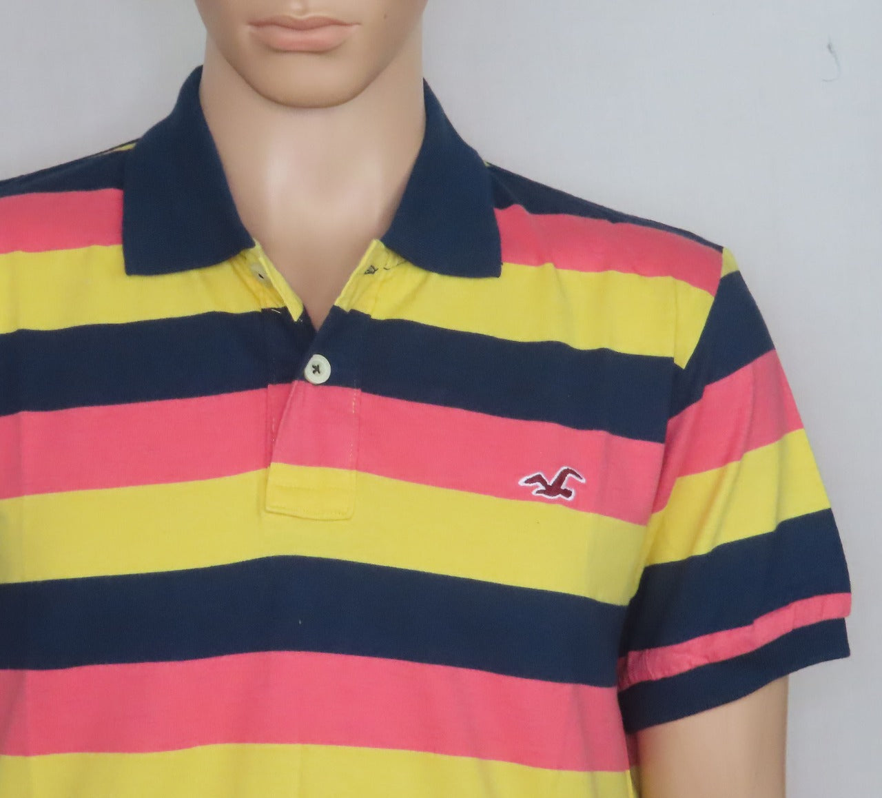 Mens Striped Polos