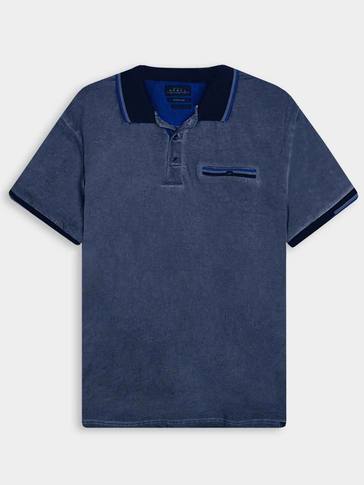 Mens Garment Dyed Stretch Polo