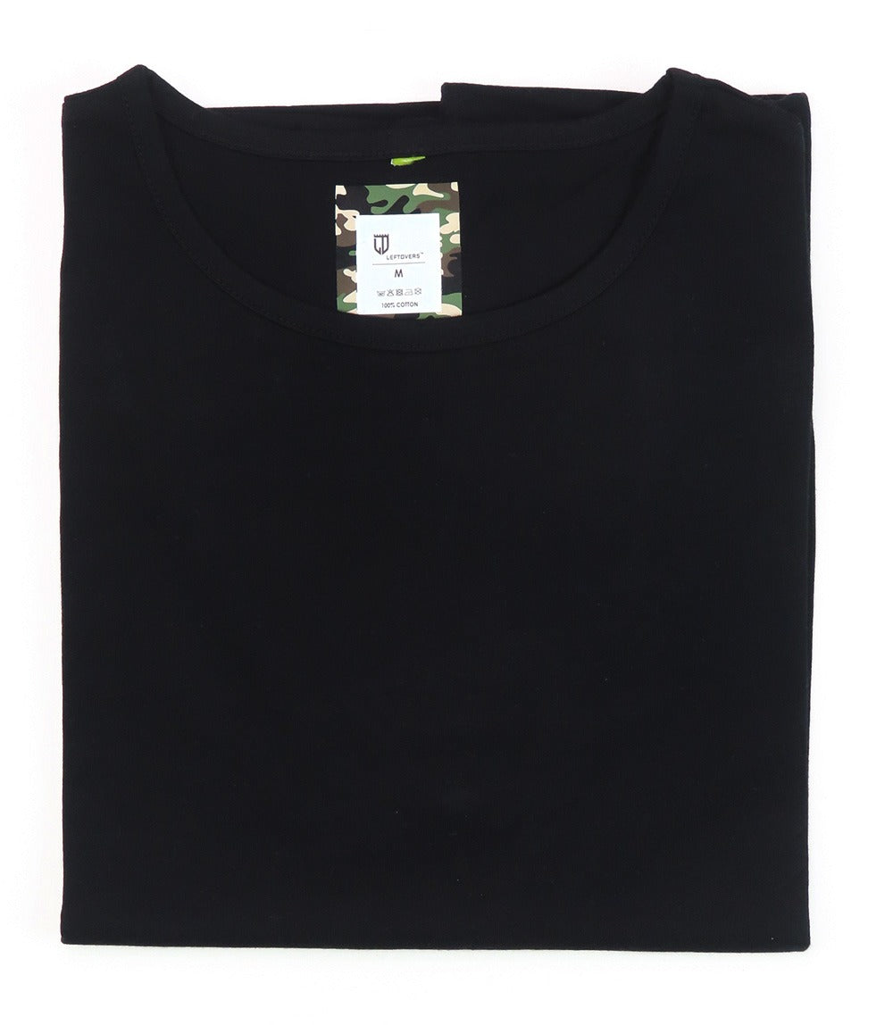 Ladies Crew Neck T Shirt Black