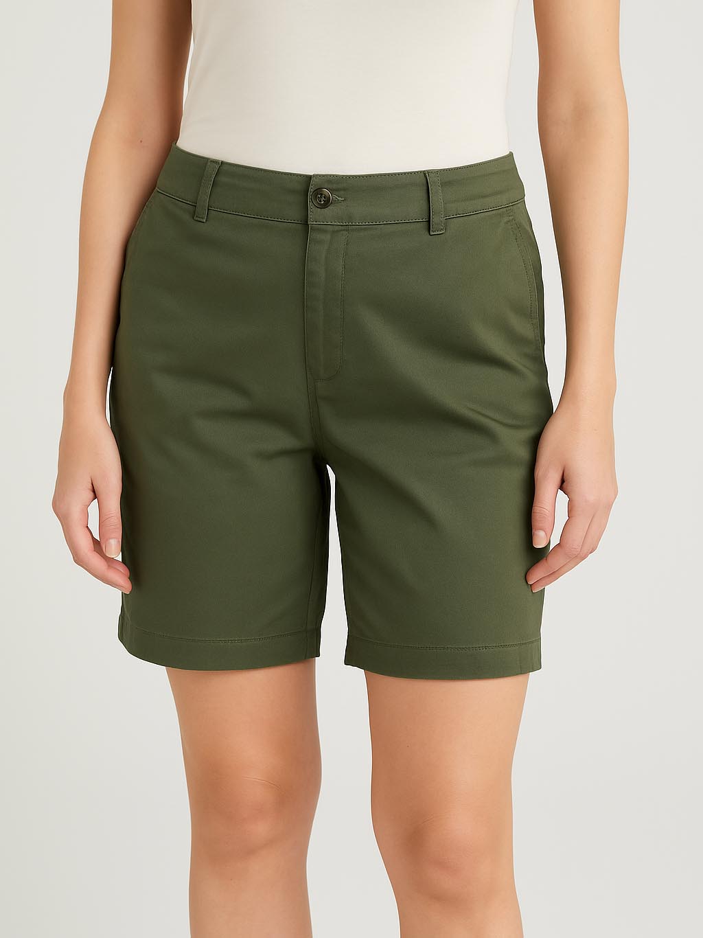Ladies Bermuda Woven Shorts