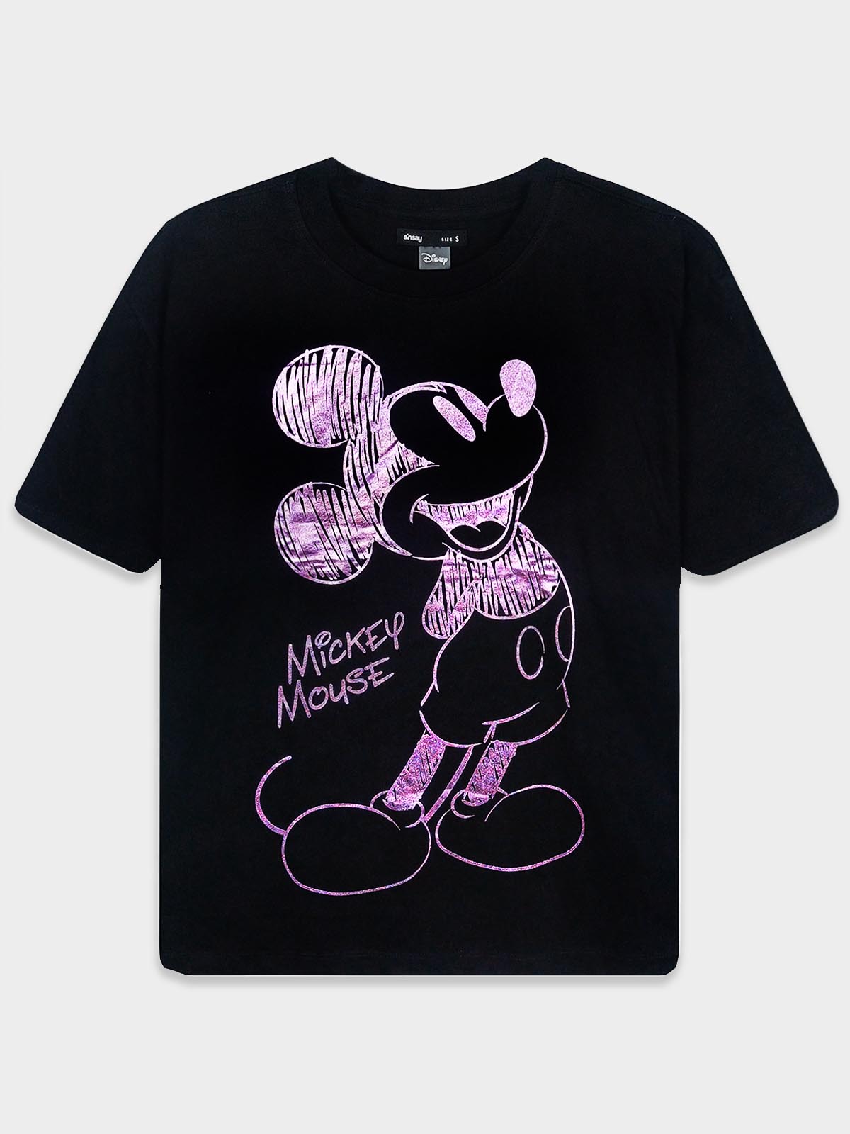 Ladies Foil Printed T-Shirt