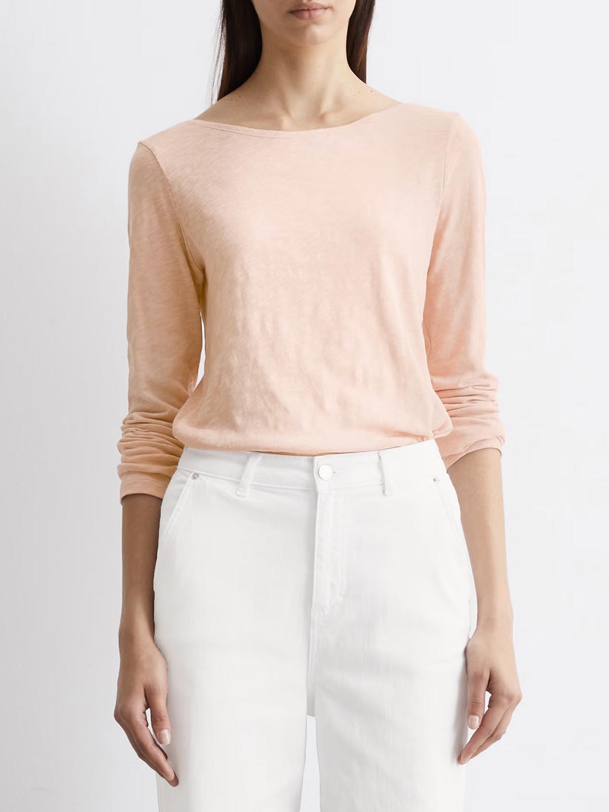 Ladies Slub Knit Long Sleeve T-Shirt