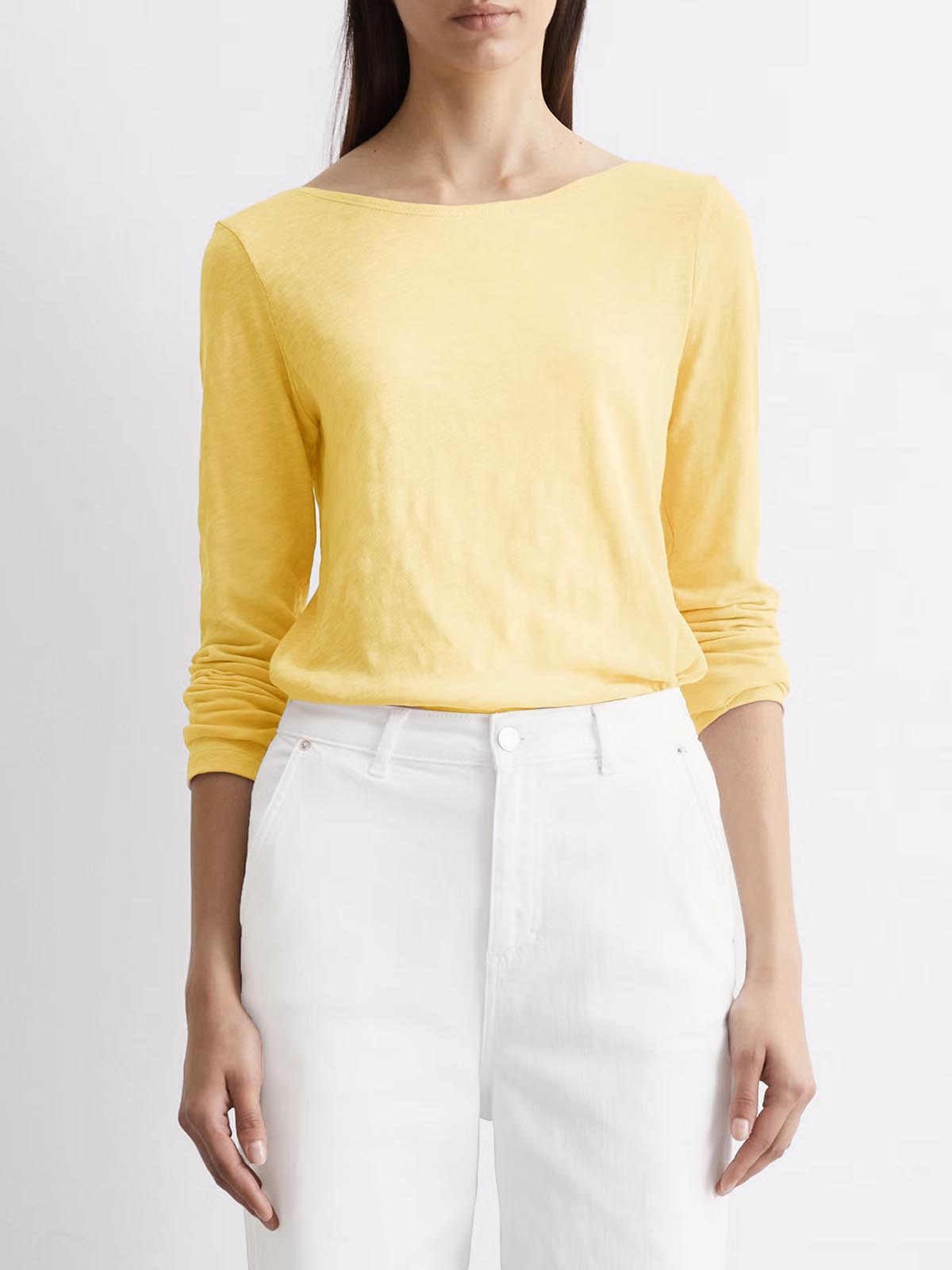 Ladies Slub Knit Long Sleeve T-Shirt