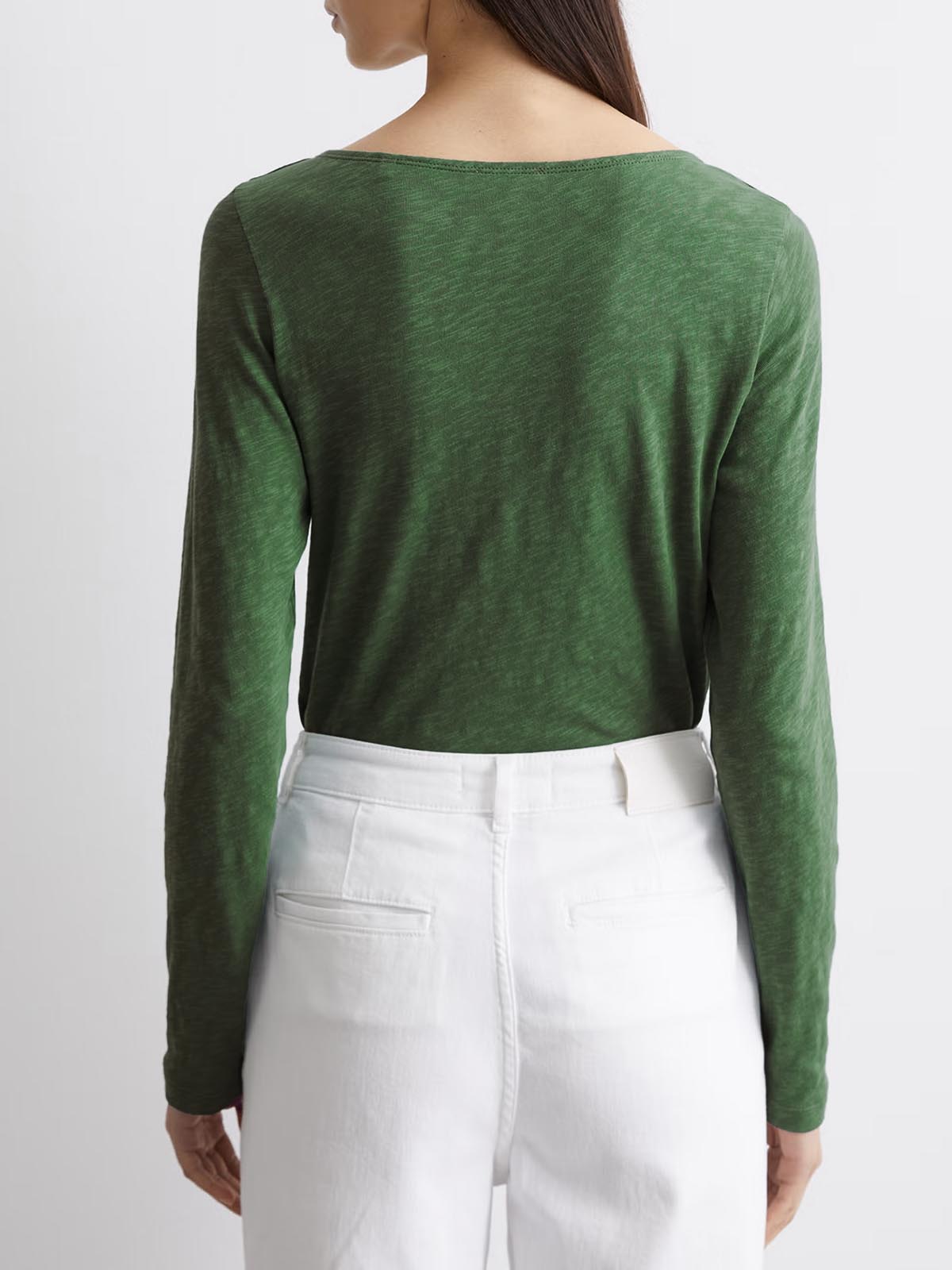 Ladies Slub Knit Long Sleeve T-Shirt