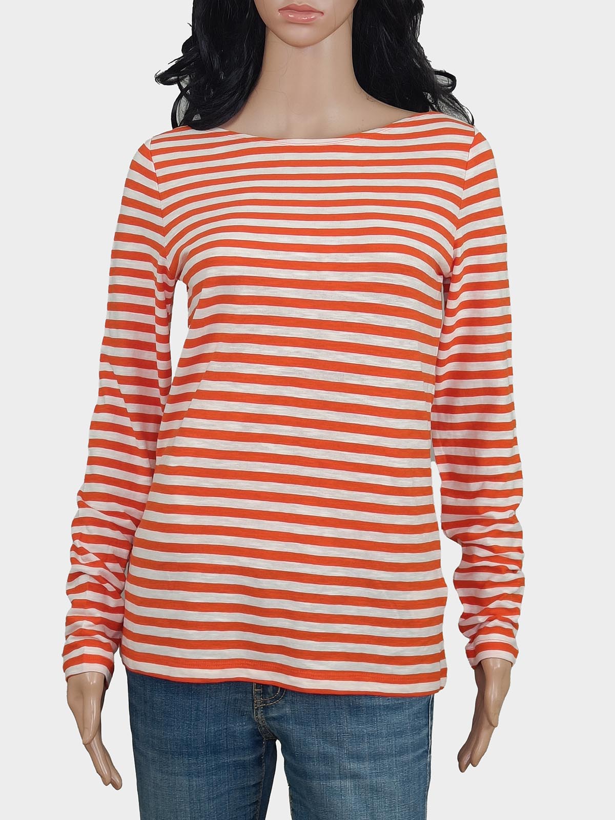 Ladies Striped Long Sleeve Top